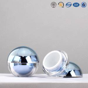 Round Plastic Acrylic Double Wall High Quality Cosmetic Acrylic Jar