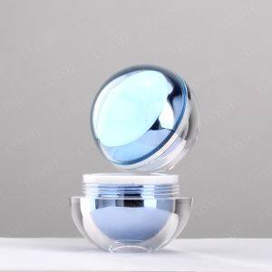 cream jars cosmetic packaging Skin Care Packaging Ball Shaped Round Acrylic Jar Luxury Cosmetic Packaging