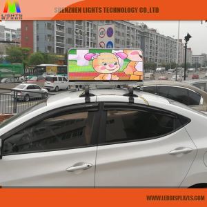 IP65 Led Panel Taxi Roof Top Advertising Sign