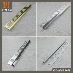 High Quality 2.5m Matt Finish Colour Flooring Edge Metal Curved Shape Aluminum Tile Trim For Home Decoration Use