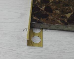 थोक बाहर निकाला हुआ एल्यूमीनियम कॉर्नर टाइल ट्रिम कर दीजिए, 10 मिमी एल आकार रसोई बाथरूम सिरेमिक दीवार टाइल ट्रिम