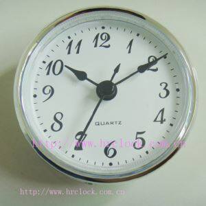 Sisipan Jam Plastik perak berdiameter 70 mm