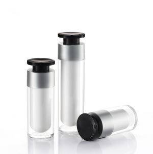 এক্রাইলিক ক্যাপ সহ এয়ারলেস লোশন পাম্প বোতল