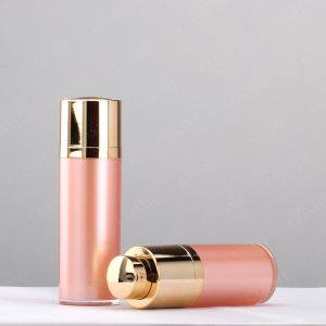 15ml 30ml 50ml Gold Pink Skincare Cosmetic Packaging Rotation Airless Plastic Lotion Bottle