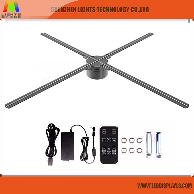 LightS 3D Led Wifi Holographic Projector Display Fan Holo
