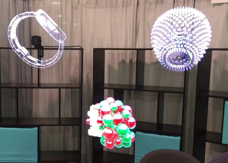 LightS 3D Led Wifi Holographic Projector Display Fan Holo