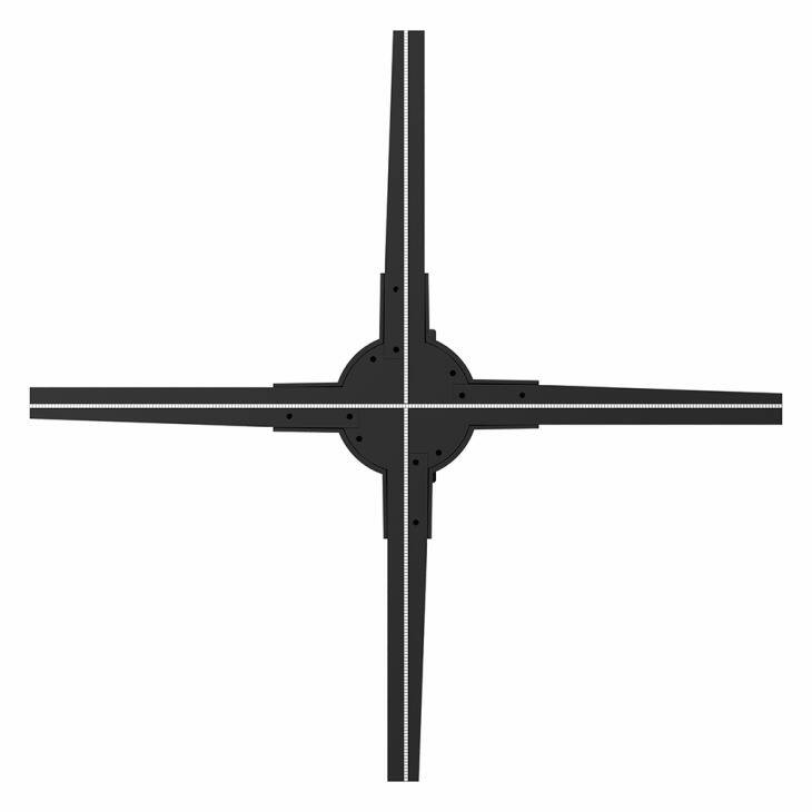 Lights Hologram Pyramid Video Display For Phone