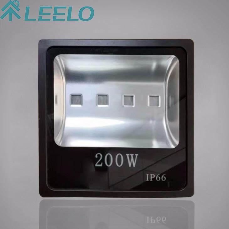 200W IP66 Waterproof PC Square Flood Light Housing Leelo Lighting