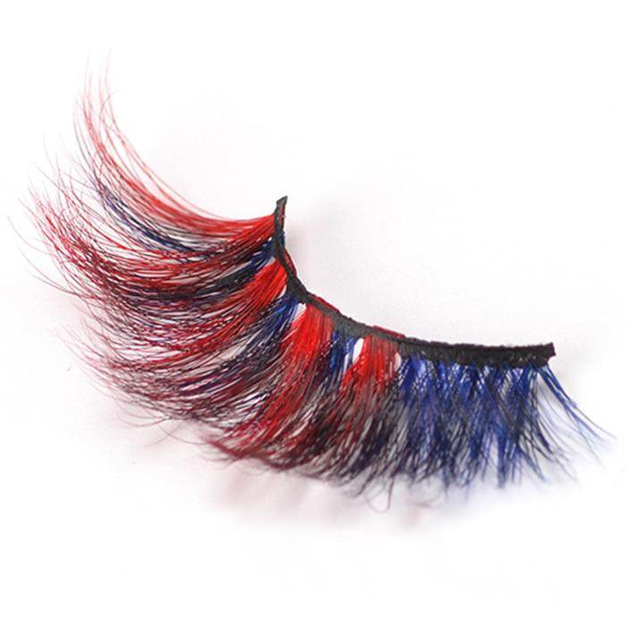 Цветные ресницы из натуральной норки длиной 25 мм