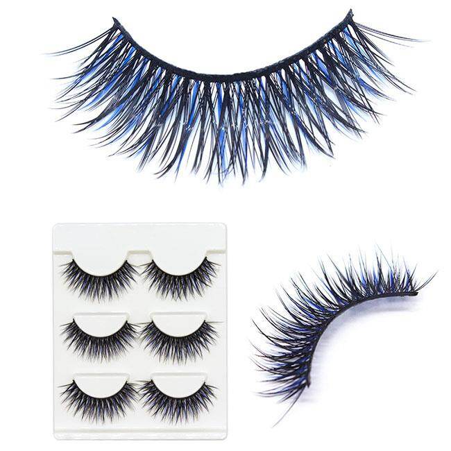 Colorful Thick Fiber False Lashes (4)