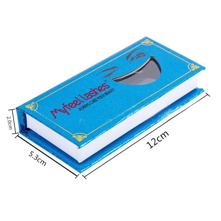 Blue eyelashes packaging