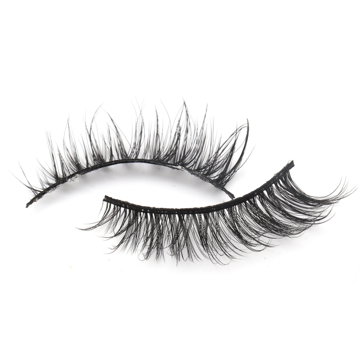 Full Set Fiber Lashes Black Cotton Band (4)