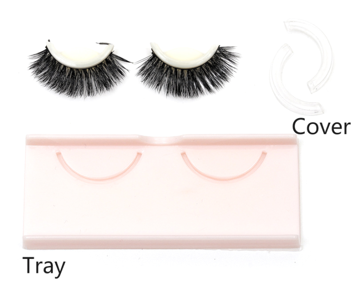 Glamorous Mink Strip Lashes with Adhesive (3)