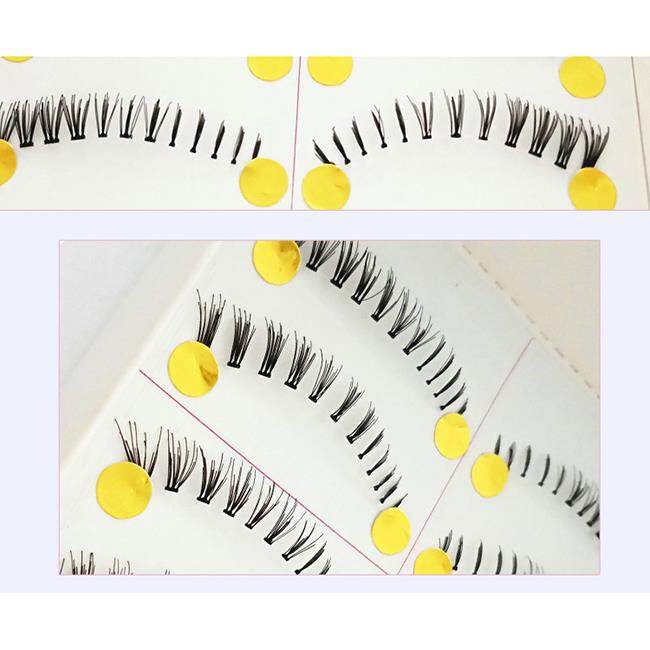 Handmade Clear Band Bottom Lashes (5)