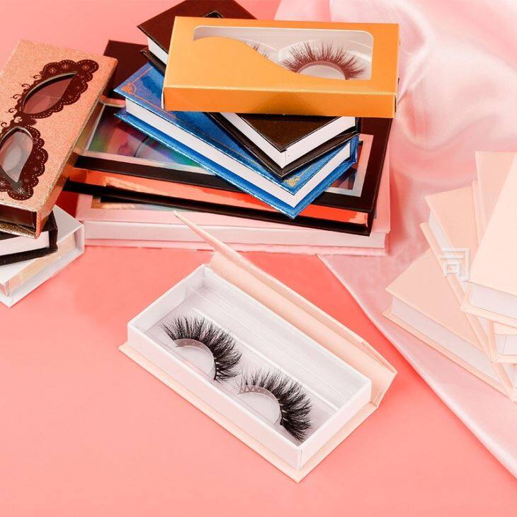 Pink Color Eyelashes Packaging (5)