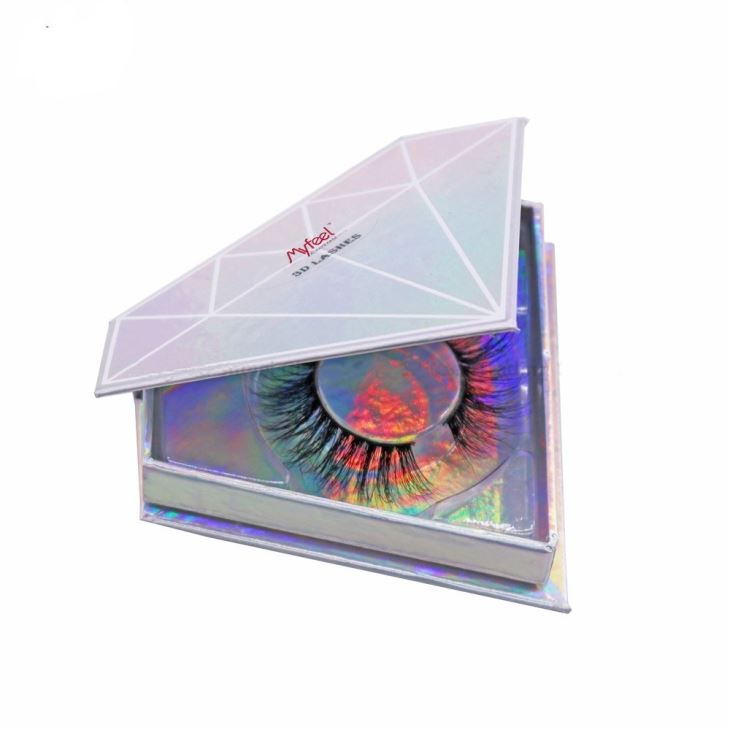 Private Lable False Eyelashes Packing Case Diamand Shape