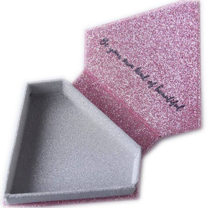 Private Lable False Eyelashes Packing Case Diamand Shape