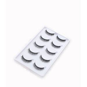 5 çift el yapımı yanlış Eyelashes
