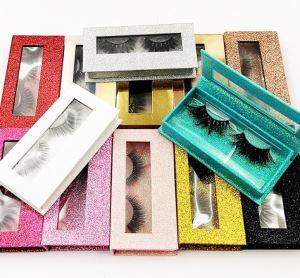 5 ডি 25 মিমি মিন্ক লেশগুলি পশম প্যাকেজিং বক্স সহ