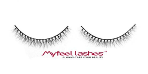 Cílios inferiores de vison com faixa de algodão