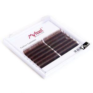 Blönduð Lengd Brúnn Einstök augnhár