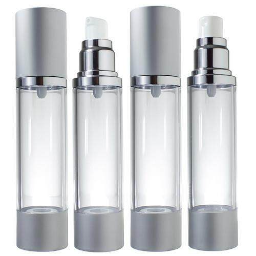 10ml Airless Pump Bottle Silver