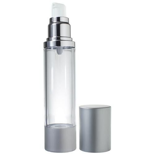 200ml Airless Pump Bottle Silver Matte