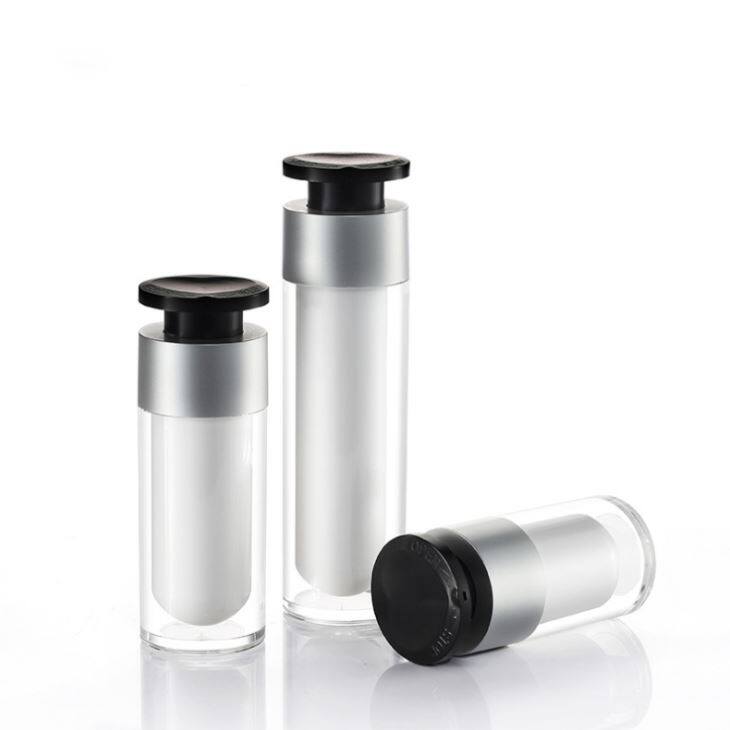 30 ml witte airless pompfles met schijfvergrendelingsdop