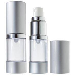 10ml-120ml Airless Pump Bottle Silver