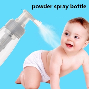 Bouteille de pulvérisation de poudre de talc de chéri
