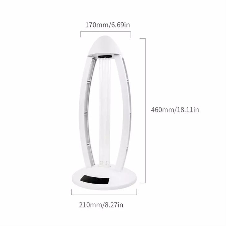38W Uv Disinfection Germicidal Lamp With Remote For Home Room