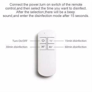 38W With Remote Control Harmless Uv Light Sterilizer Light