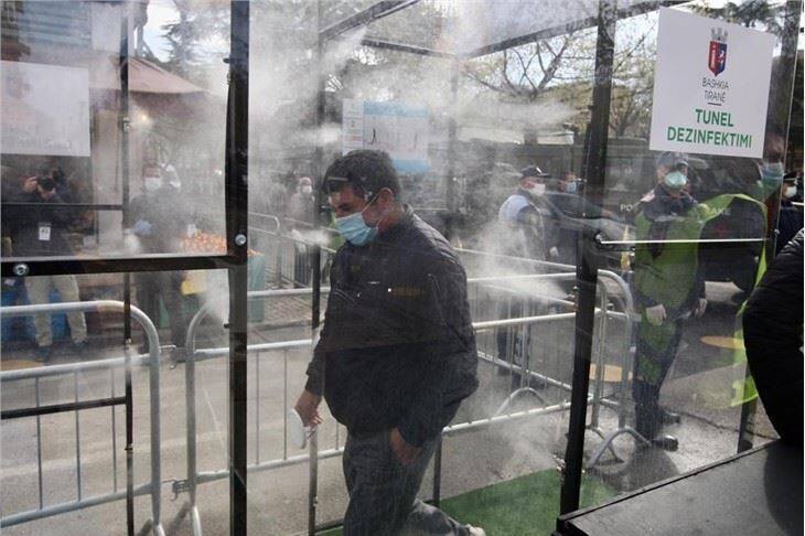 Misting System For Disinfection Channel Disinfection Tunnel And Disinfectant Spray