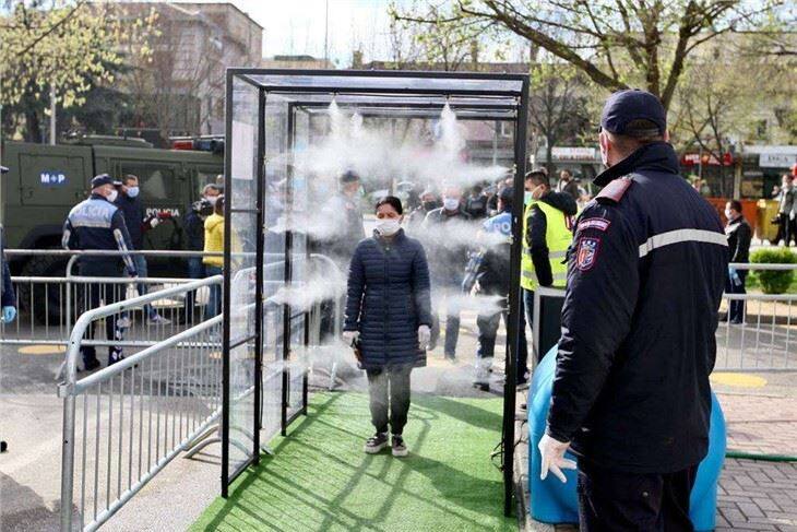 Misting System For Disinfection Channel Disinfection Tunnel And Disinfectant Spray