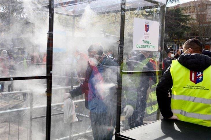 Misting System For Disinfection Channel Disinfection Tunnel And Disinfectant Spray