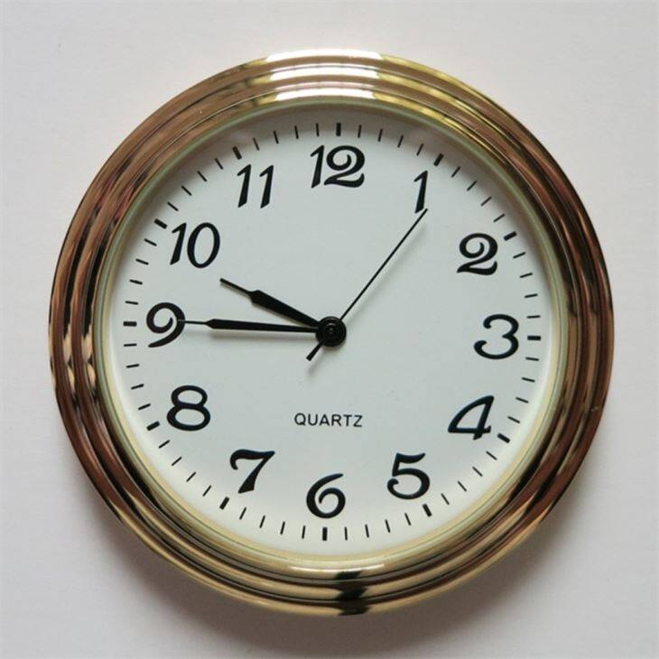 Children And Kid DIY 55mm Gold Frame Clock Insert