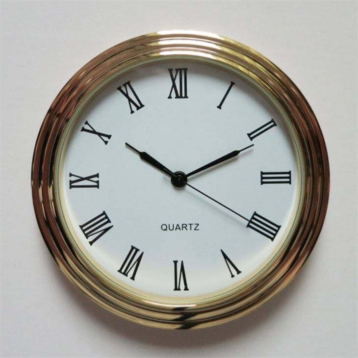 Children And Kid DIY 55mm Gold Frame Clock Insert