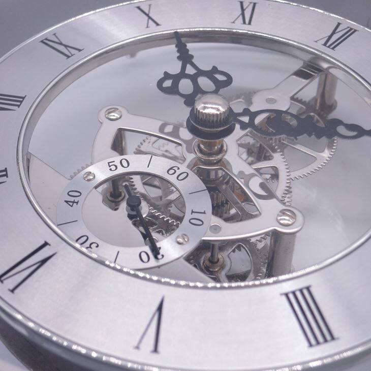 Diameter 149mm Silver Skeleton Wall Clock Insert