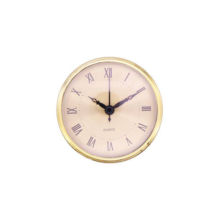 Diameter 90mm All Gold Roman Wall Clock Insert