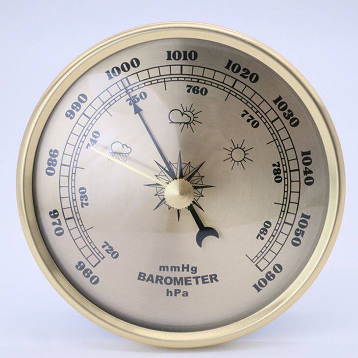 Diameter 90mm Gold Arabic Barometer