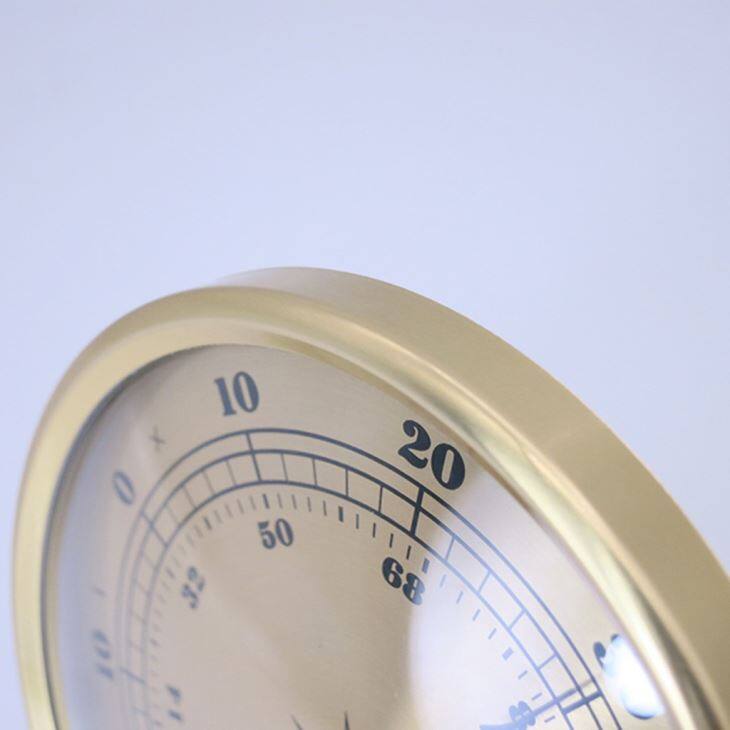 Diameter 90mm Gold Arabic Thermometer