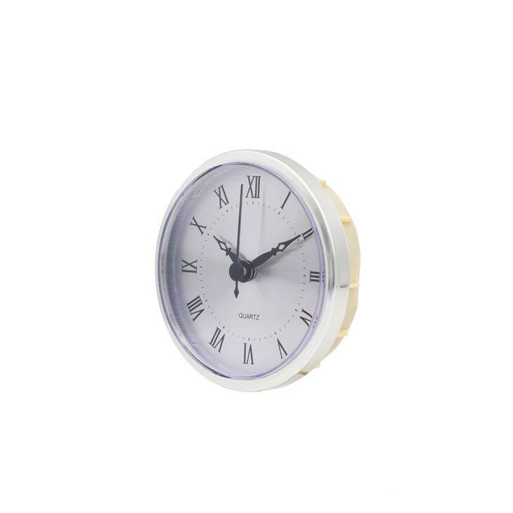 Diameter 90mm Silver Roman Wall Clock Insert
