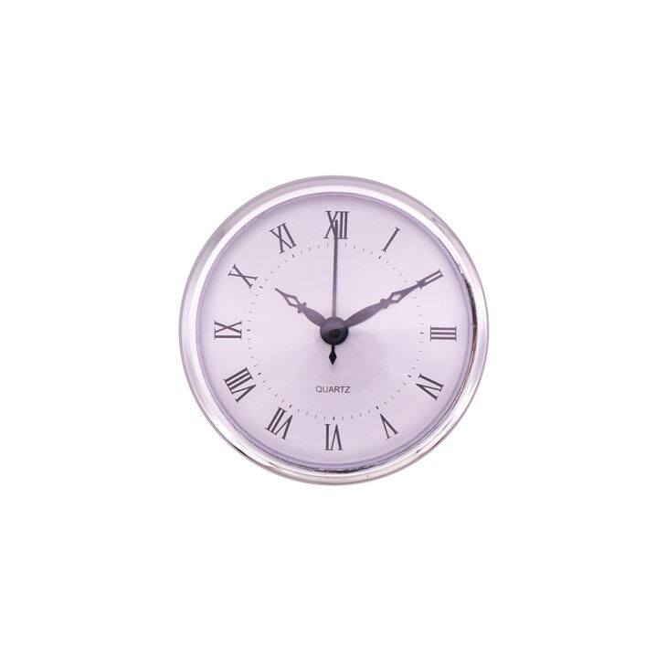 Promjer 90mm Srebrni rimski zidni sat Umetak