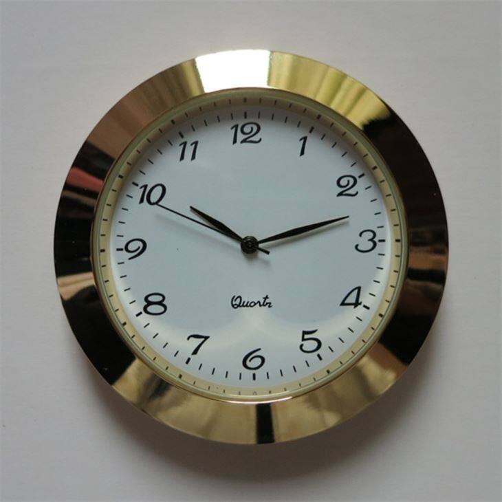 DIY Luxury Size 50mm Gold Frame Clock Insert