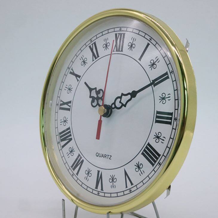 Size 160mm Gold Frame Wall Clock Insert