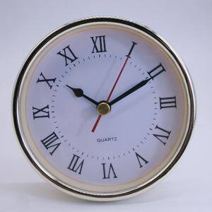 גודל 102 מ"מ הוספת שעון קיר זהב בהיר