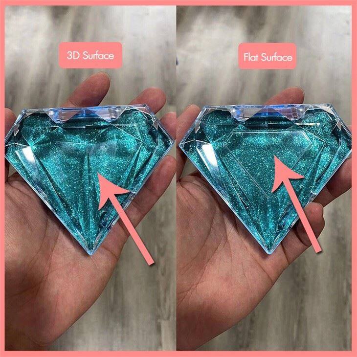 Acrylic Diamond Shape Eyelashes Packing