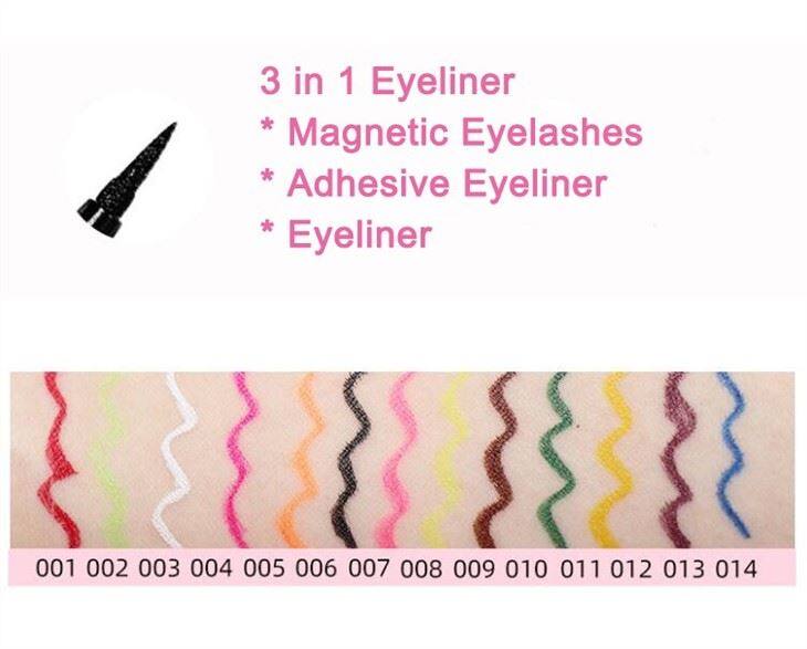 color adhesive eyeliner
