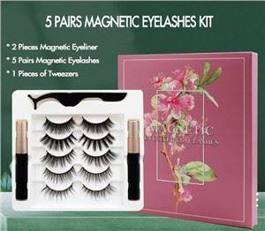 5 জোড়া চৌম্বকীয় চোখের দোররা এবং আইলাইনার er