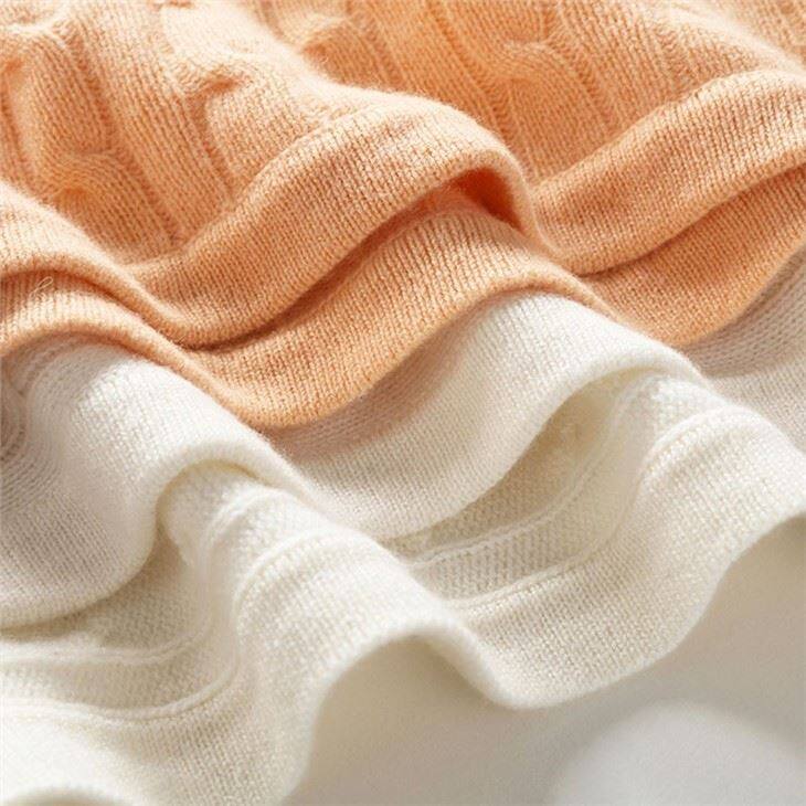 100%Cashmere Soft Baby Knitted Blankets